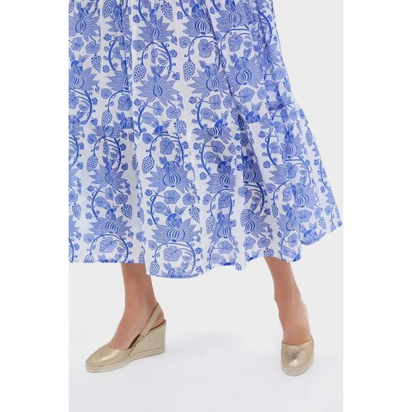RO'S GARDEN Exclusive Bluefanny Rio Midi Dress Size M NWT Retail $200 Tuckernuck - Picture 7 of 8